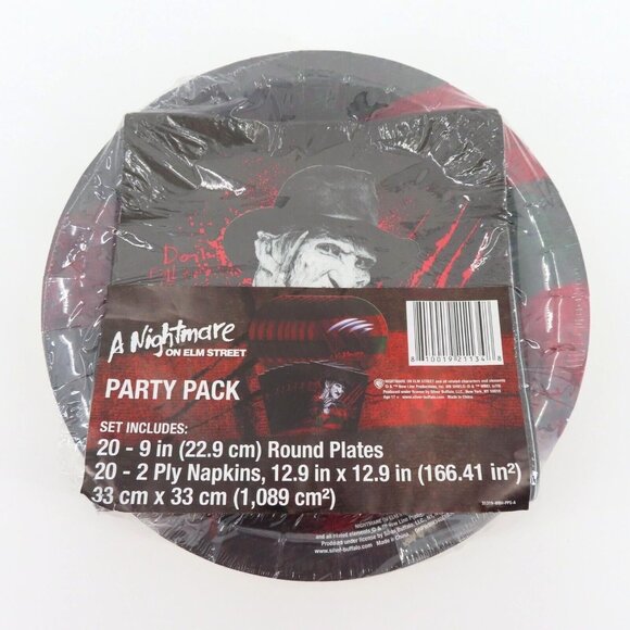 A Nightmare on Elm Street Freddy Krueger Party Pack Paper Plates Napkins Horror - Picture 8 of 8